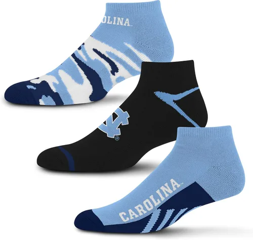 Vista 9 de For Bare Feet Paquete de 3 calcetines tobilleros unisex para adultos de la NCAA Camo Boom