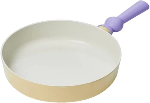Vista 3 de Neoflam Better Finger Kitchen - Sartén antiadherente para wok de 9 pulgadas con asa, sartén antiadherente con revestimiento de cerámica, utensilios