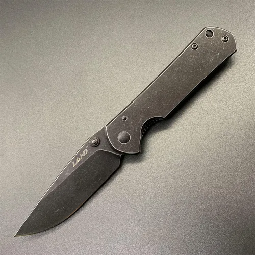 Vista 8 de LAND al aire libre caza supervivencia camping EDC herramienta bolsillo plegable cuchillo (811)