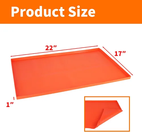 Vista 5 de Alfombrilla de silicona para parrilla de 22 pulgadas para Blackstone, cubierta superior de plancha Yokgrass Kit de accesorios de alta resistencia