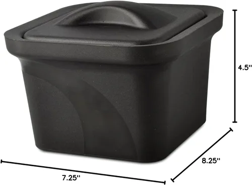 Vista 2 de SP Bel-Art Magic Touch 2 - Bandeja de hielo negra de alto rendimiento; modelo mini de 1.0 litros, con tapa (M16807-1102)