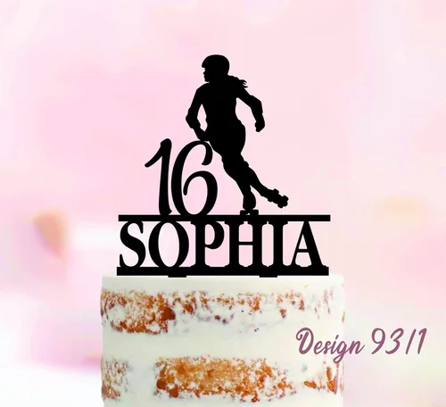 Decoración para tartas de cumpleaños, para fiesta de patinaje, decoración de pasteles, patinaje, decoración de cupcakes, recuerdo para propuesta,