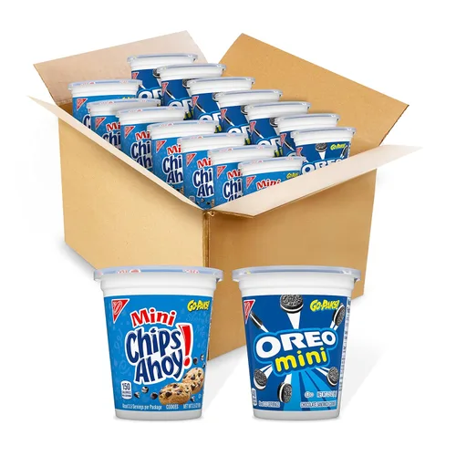 Vista 27 de OREO Mini galletas sándwich de chocolate, sabor original, bolsas grandes de 12-3 onzas (paquete de 2)