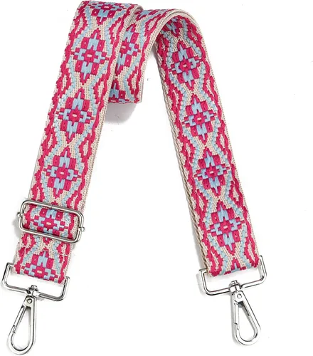 Vista 32 de Correa de Bolso Ancha Correa de Hombro Ajustable Correa de Repuesto Cruzada Correa de Bolso de Hardware Plateado