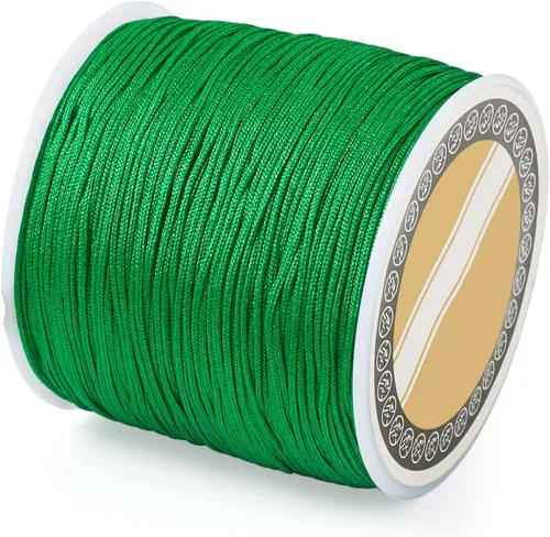 Vista 33 de Cheris - Cuerda de nailon para abalorios de nailon de 0.031 in, color azul, hilo de macramé, para hacer joyas, suministros de envoltura Kumihimo