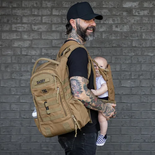Vista 9 de Tactical Baby Gear Daypack Tactical Pañalera Mochila - Negro Negro 4ª