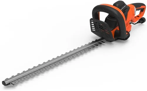 Vista 4 de Yard Force Cortasetos eléctrico YF624HT con hoja cortada láser de 24 pulgadas, interruptor de seguridad de doble acción, mango frontal de 3 lados