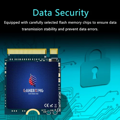 Vista 8 de GAMERKING Unidad interna de estado sólido SSD NVMe PCIe Gen 4.0X4 M.2 2230 de 512 GB, compatible con PS5, Steam Deck, Microsoft Surface, Ultrabook