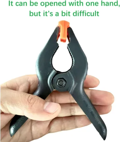 Vista 2 de 10 PIEZAS Abrazaderas de Resorte Grandes de Plástico Profesional de 4.5 Pulgadas de Servicio Pesado para Manualidades o Clips de Plástico y Clips