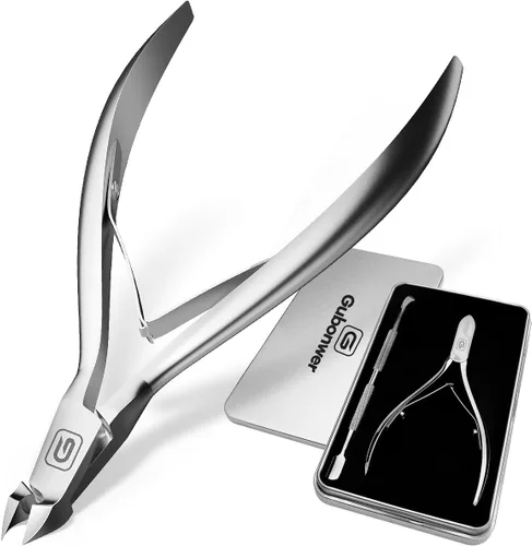 Vista 10 de Cortacutículas de 3/4 de pulgada, cortadores de cutículas extremadamente afilados, tijeras de acero inoxidable, cortador, removedor, herramienta