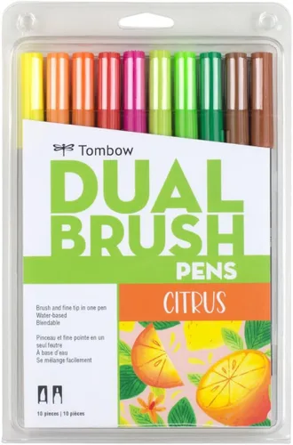 Vista 21 de Tombow Marcadores artísticos de doble pincel (paquete de 10, celebración)