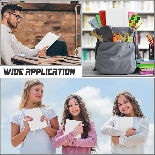 Vista 13 de Honoson 20 Pack Lined Journal Notebooks A5 Hardcover Executive Notebook 5.5" x 8.3" PU Leather Wide Ruled Journals Bulk with Elastic Band for Home