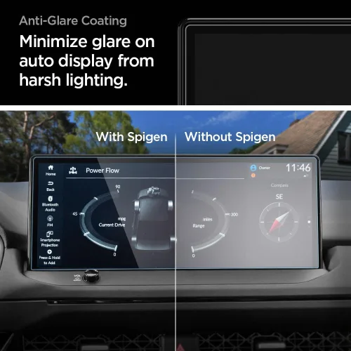 Vista 4 de Spigen Protector de pantalla de vidrio templado [GlasTR Slim] diseñado para Honda Accord (2023/2024/2025) Pantalla táctil de salpicadero de 12.3