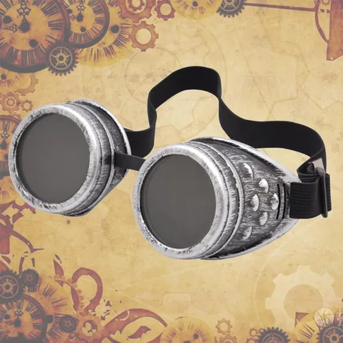 Vista 2 de Gafas vintage Steampunk para hombres y mujeres, Halloween, disfraz gótico, cosplay, estilo punk