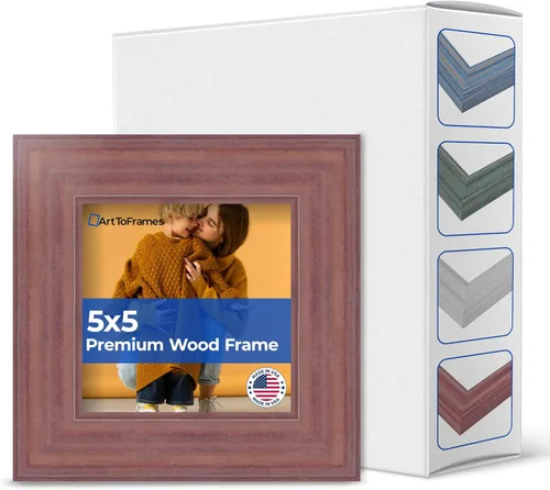 Vista 39 de Marco profundo de madera vincapervinca para fotografía 1.5 pulgadas de ancho.