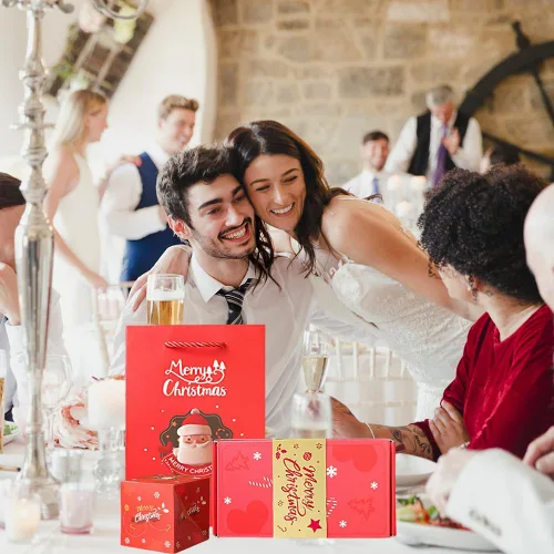 Vista 6 de Surprise Gift Box Explosion for Money, 2026 Upgrade Christmas Surprise Gift Box, Unique Folding Bouncing Red Envelope Gift Boxes Christmas Money Box