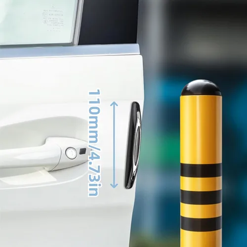 Vista 4 de Acouto Protector de borde de puerta de automóvil, 4 unidades, PVC, protector de borde de puerta de automóvil, tiras protectoras de puerta