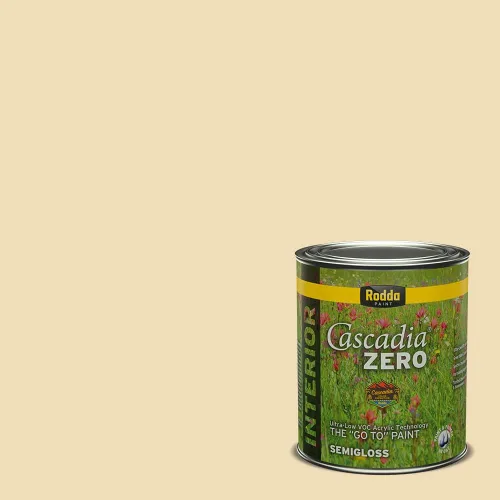 Vista 38 de Rodda Paint CASCADIA ZERO - Pintura e imprimación semibrillante para interiores en uno, cuarto de galón, bizcocho de limón