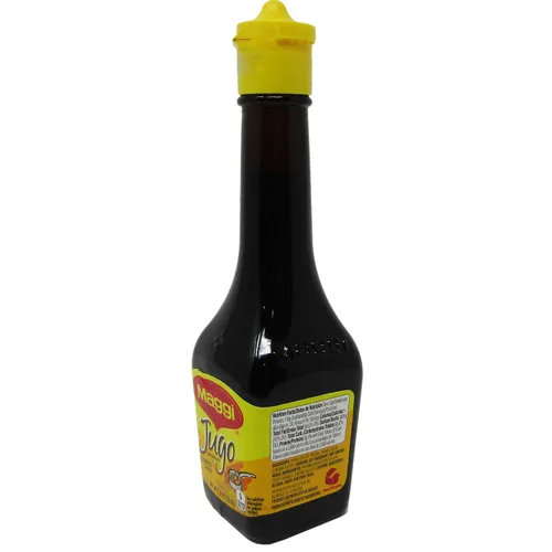 Vista 4 de Jugo Maggi Salsas de condimento Lote de dos botellas de vidrio selladas de 3.38 oz cada una