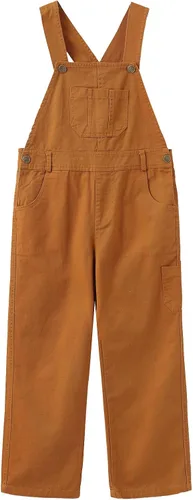 Vista 9 de GRANDWISH Overol de mezclilla con peto para niños, talla 3T-10 Vaquero casual