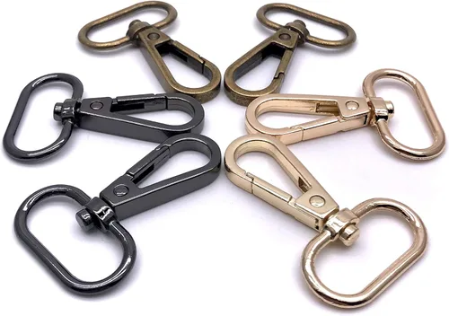 Vista 15 de Broches giratorios de langosta de 1 pulgada para monederos, bronce antiguo, paquete de 15