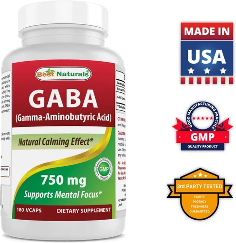 Vista 6 de Best Naturals Suplemento GABA 750mg y L-teanina 200mg