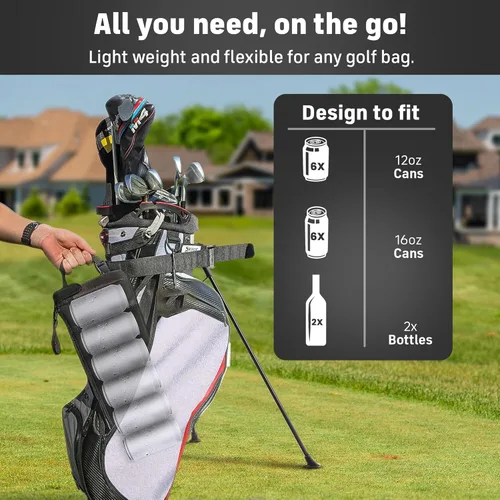Vista 2 de INTHEZONE Frostbox - Enfriador de bolsas de golf con bolsa de hielo, accesorios para hombres, funda aislada, grandes regalos