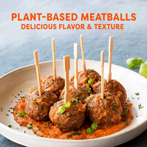 Vista 2 de Gardein Albóndigas clásicas a base de plantas, veganas, alternativas de carne congelada, 12.7 onzas