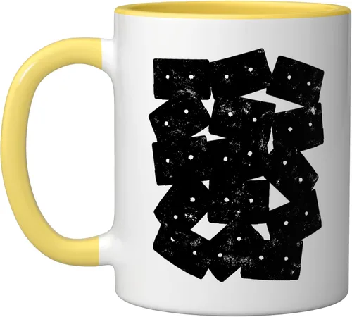 Vista 9 de Retro Cassette 90s 80s Theme Party Outfit Costume Ceramic Mug, Black/White