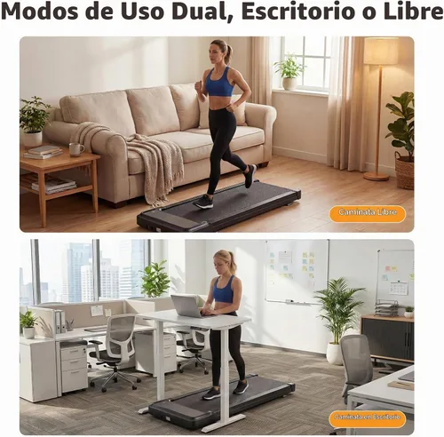 Vista 7 de NEWBULIG Almohadilla portátil compacta para caminar, cintas de correr para Plateado (Classic Silver)