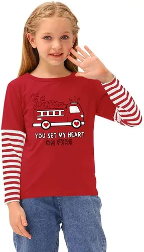 Vista 5 de BesserBay Camisa unisex de manga larga para niños de 4 a 12 años