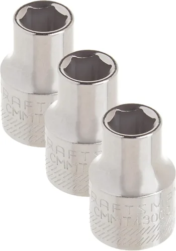 Vista 4 de CRAFTSMAN Zócalo poco profundo, SAE, unidad de 3/8 pulgadas, 3/8 pulgadas, 6 puntos (CMMT43001)