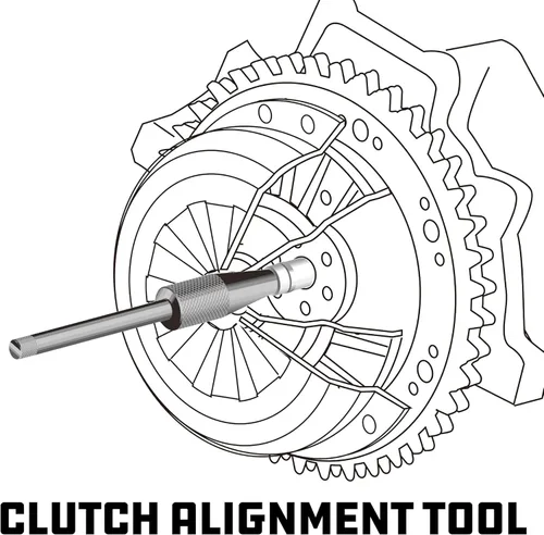 Vista 4 de Powerbuilt Juego de herramientas de alineación de embrague métricas y SAE, juego de herramientas piloto de embrague, 8 piezas para alinear