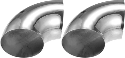 Vista 17 de X AUTOHAUX 2 piezas OD 1 pulgada 90 grados codo de curvado con mandril SS304 tubo curvado de acero inoxidable codo de tubo de escape para sistema