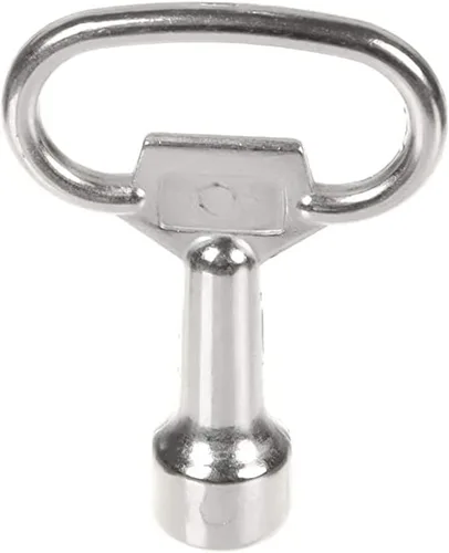 Vista 5 de AnRui Llave de enchufe triangular de 0.315 in, llave de metal, multifuncional, herramienta de plomeros, panel de tren, bloqueo de cajón, armario