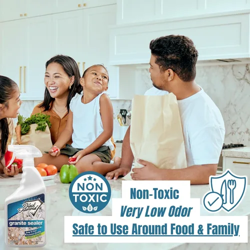 Vista 8 de Sellador de granito Black Diamond Stoneworks: Sella y protege. Sellador protector de mármol. Sellador para encimeras de granito, mármol y travertino