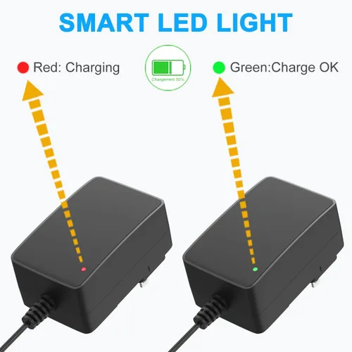 Vista 6 de Carga de batería de 12 V para niños, compatible con Razor Power Core E90 E95, Black Label E90, MX125 Dirt Rocket, E90 Sprint