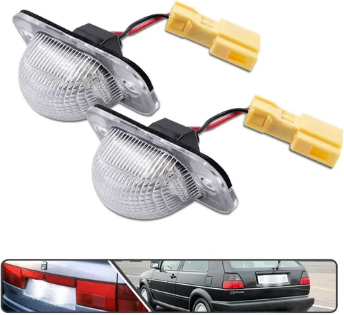 Vista 3 de Jetta Golf MK2 - 2 luces LED para matrícula de VW MK2 Golf Jetta II 1983-1992 alimentado por SMD Xenon LED blanco sin errores