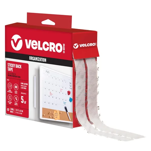 Vista 18 de VELCRO Brand - Sujetadores Sticky Back; cinta adhesiva de 3/4 de pulgadas; ideal para el hogar