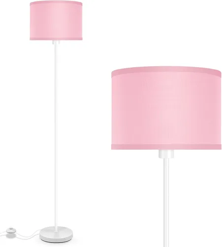 Vista 10 de Lámpara de pie BoostArea azul, lámpara de pie, lámparas de pie pequeñas para sala de estar, lámpara LED alta simple con pantalla, interruptor de pie