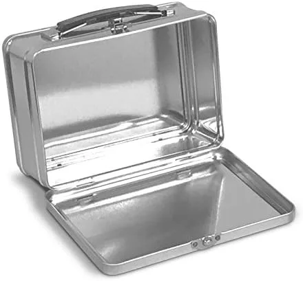 Vista 2 de Small Plain Metal Lunch Box