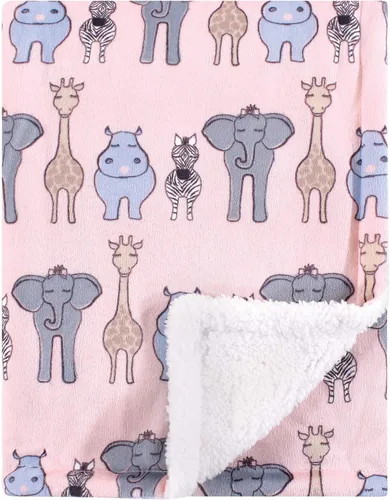 Vista 25 de Hudson Baby Manta unisex de felpa de visón y sherpa para bebé, abstracta, talla única