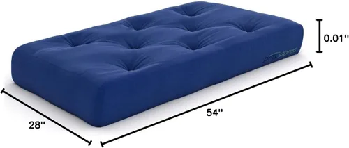 Vista 142 de Nirvana Futons Colchón de futón extra grueso de alta calidad de 10 pulgadas, sarga caqui, fabricado en Estados Unidos