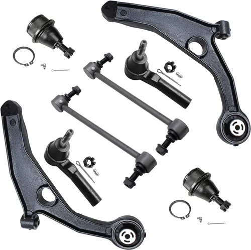Vista 32 de Detroit Axle - Kit de brazos de control de extremo de 8 piezas para Toyota 2001-2003 Highlander 2002-2003 Camry Lexus ES300, 2 brazos de control