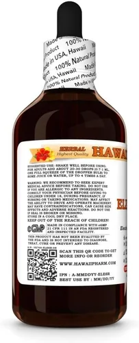 Vista 4 de Hawaii Pharm Eleuthero (Eleutherococcus Senticosus) Extracto líquido de ginseng siberiano 15x4 oz
