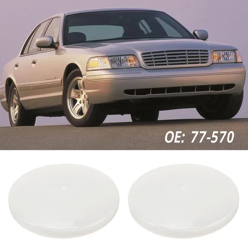 Vista 4 de Lente de cúpula redonda, 2 lentes de cubierta de luz de cúpula de ticket de 5 pulgadas 77‑570 de repuesto para CROWN VICTORIA 1998‑2011