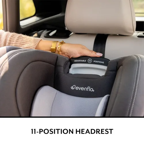 Vista 7 de Evenflo REO by Revolve360 - Asiento convertible giratorio para automóvil con funda de limpieza rápida, para bebés y niños pequeños, orientación
