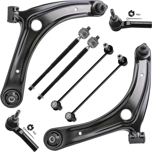 Vista 75 de Detroit Axle - Kit de suspensión frontal de 8 piezas para Chevy GMC Silverado Sierra Suburban 1500 Yukon Avalanche Cadillac Escalade brazos