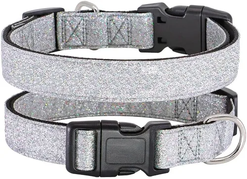 Vista 9 de TDTOK Collar Básico Brillante para Perro, Collar para Perro Cómodo y Duradero para Perros Pequeños, Medianos y Grandes con Hebilla de Plástico