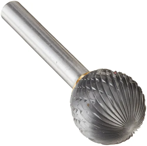 Vista 94 de Drill America SA-1 Rebaba de carburo/lima giratoria cilíndrica de doble corte para amoladora de troquel de 1/4" de diámetro x 5/8" de longitud